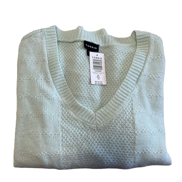 Torrid Mint Green Pullover Sweater (size 00) - Picture 4 of 4